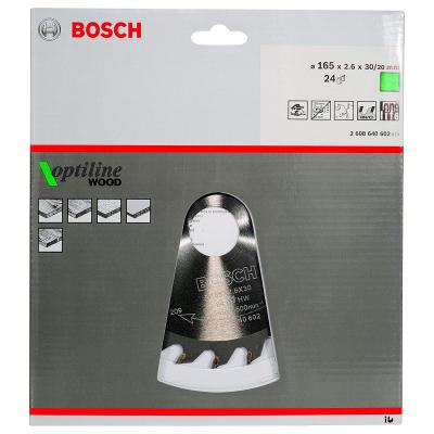 ���� ������� ��� ���������� 165-30(20) OptilineWood 20���, BOSCH, 2608640602
