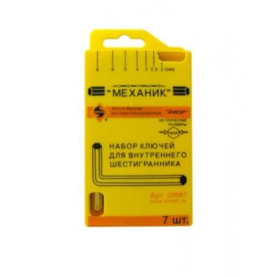 Набор шестигранников 7шт пласт футляр, ЭНКОР, 20887 Набор шестигранников 7шт пласт футляр, ЭНКОР, 20887