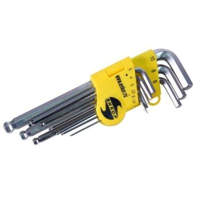 Набор шестигранников 9шт шар блистер чехол, ЭНКОР, 20895 Набор шестигранников 9шт шар блистер чехол, ЭНКОР, 20895